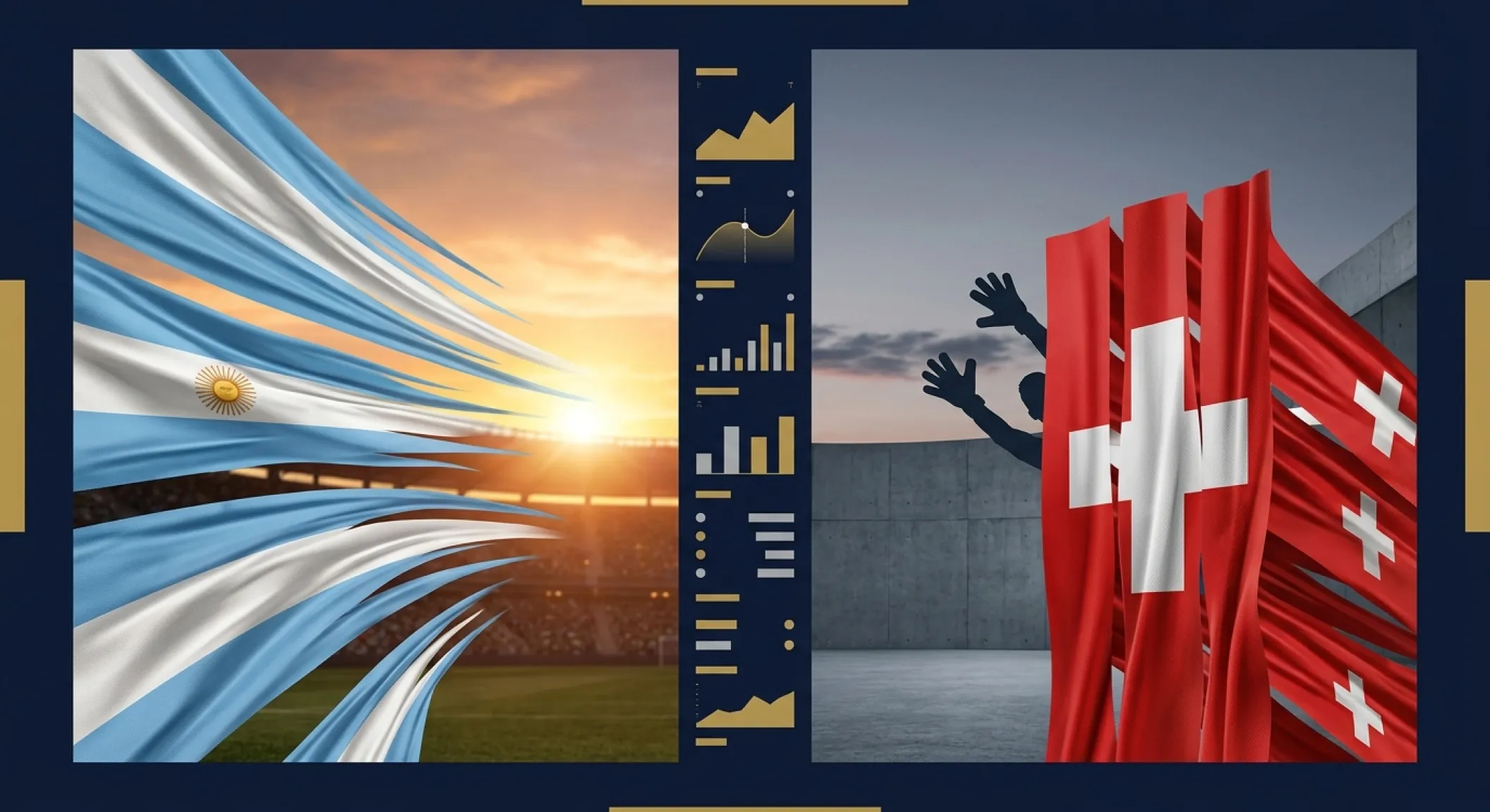 Argentina y Suiza en cuartos del Mundial 2026 — Messi vs Kobel