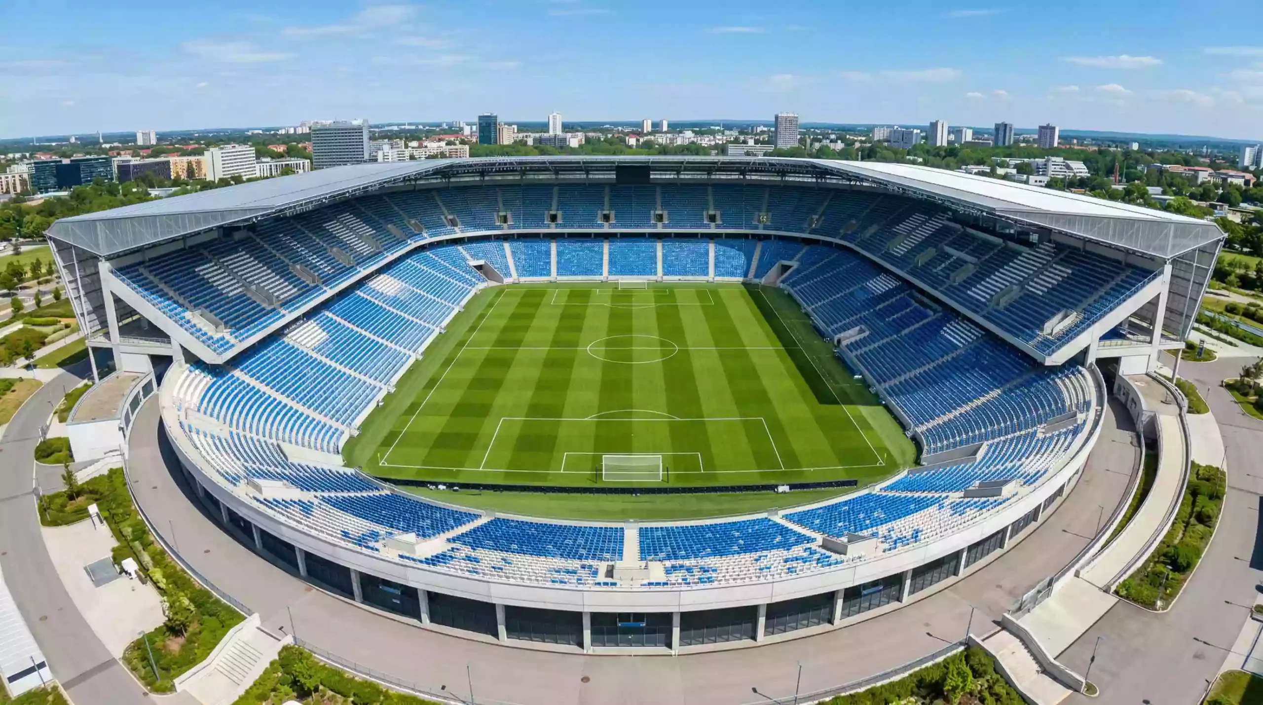 Estadio de fútbol en Estados Unidos preparado para un partido del grupo D del Mundial 2026