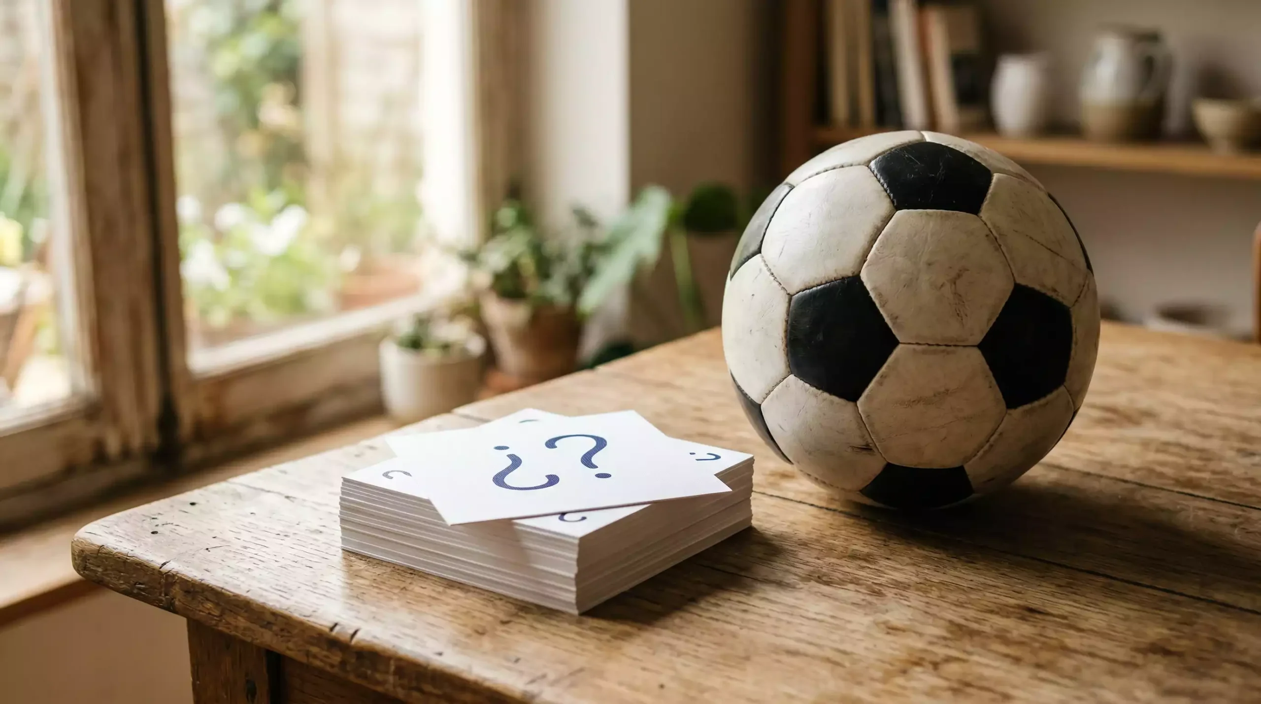 Signos de interrogación sobre fondo de estadio de fútbol del Mundial 2026