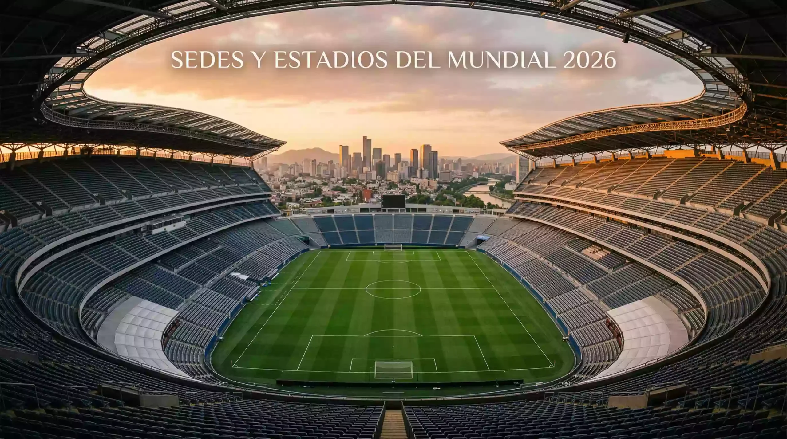 Mapa de los 16 estadios del Mundial 2026 en Estados Unidos, México y Canadá con datos de capacidad y sedes